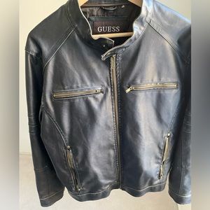 Guess faux leather biker coat